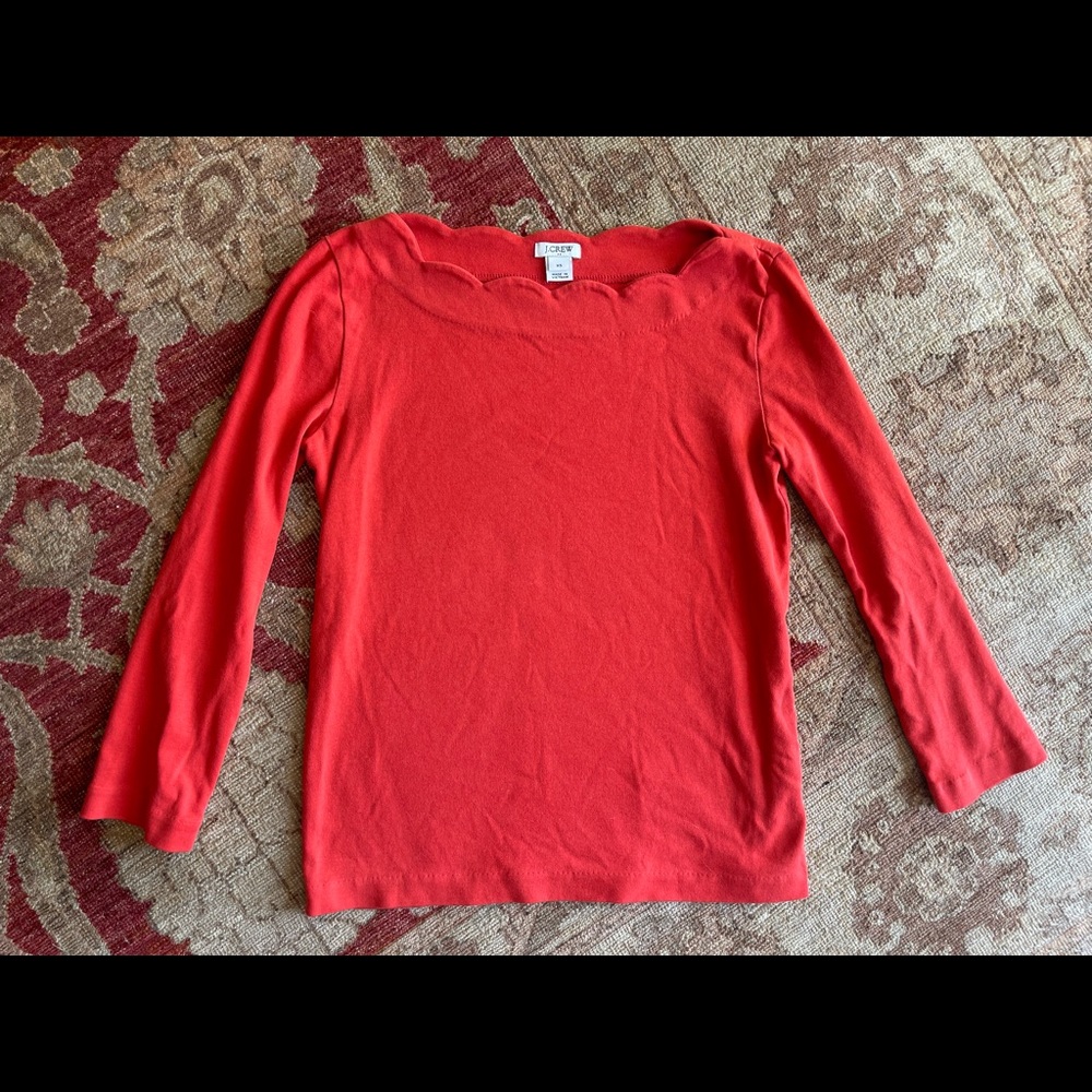 J Crew factory 3/4 sleeve knit tee